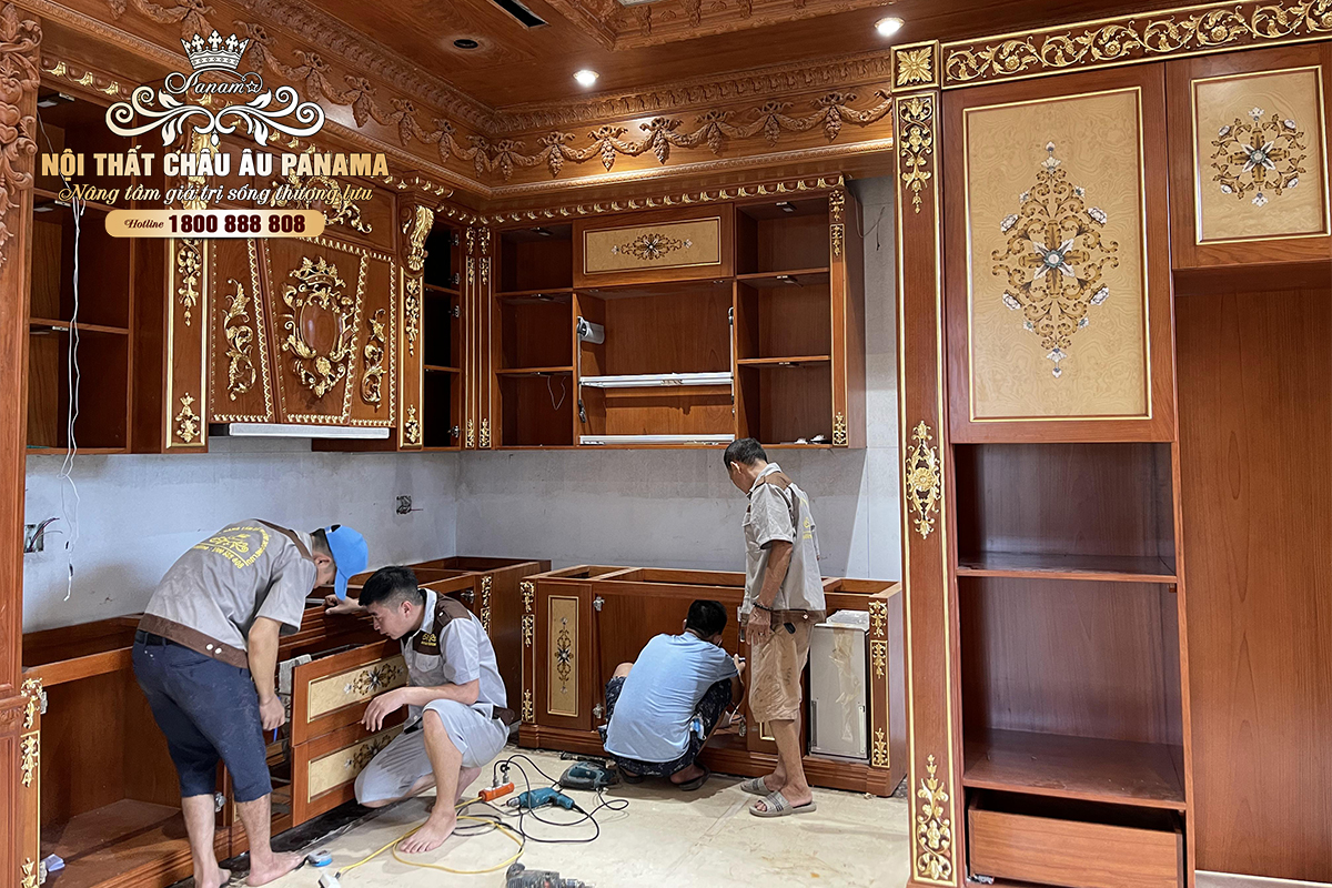 Tủ bếp tân cổ điển