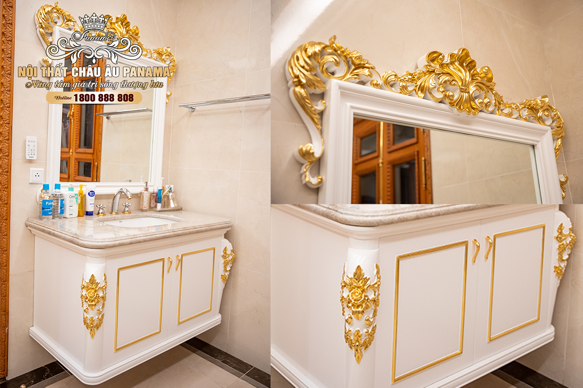 Tủ chậu lavabo tân cổ điển