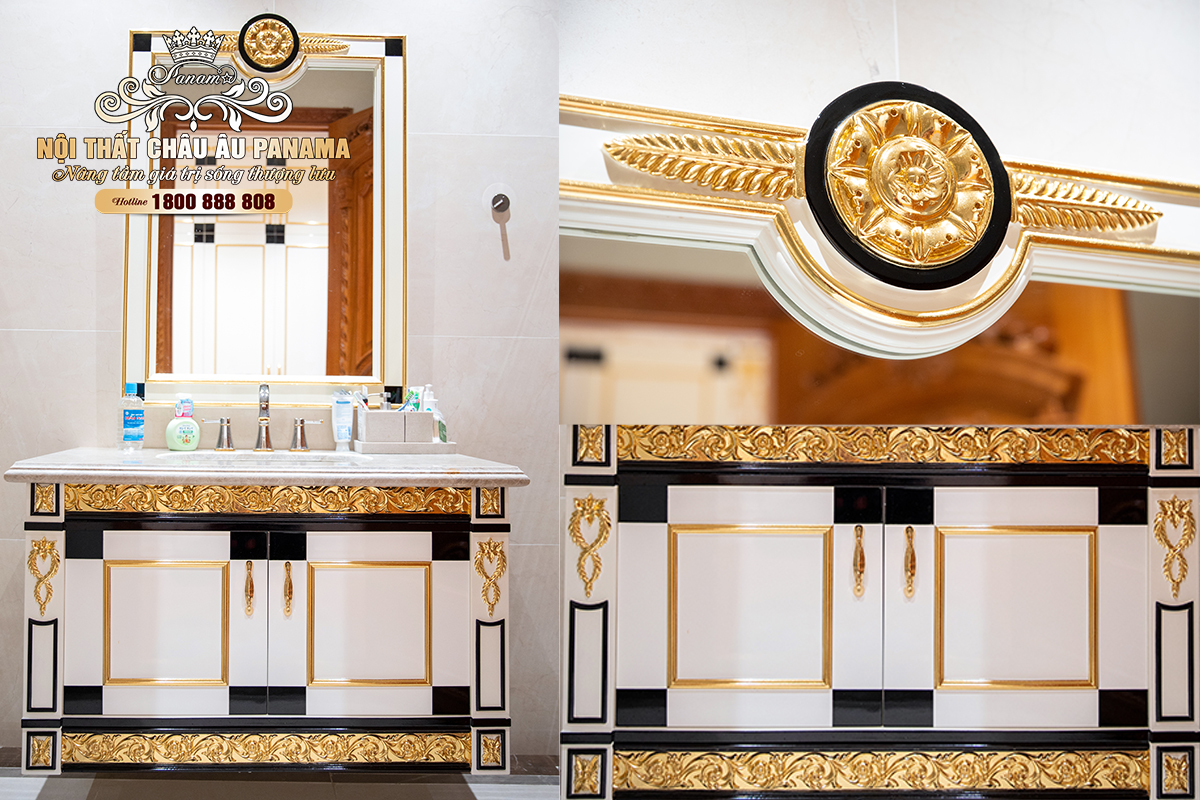 Tủ chậu lavabo tân cổ điển
