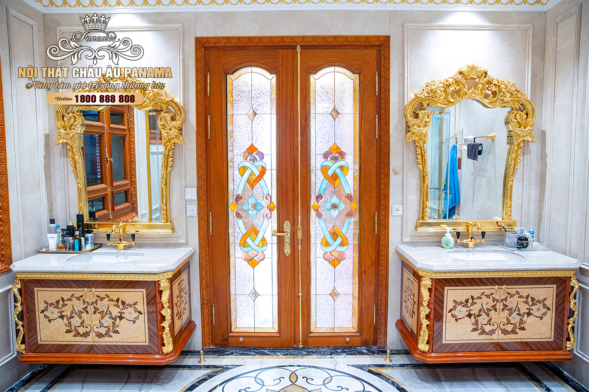 Tủ chậu lavabo tân cổ điển